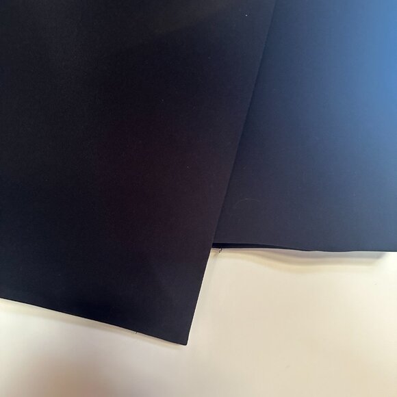 CALVIN KLEIN Asymmetrical Faux Wrap Black Skirt – Size 6 - Picture 4 of 7